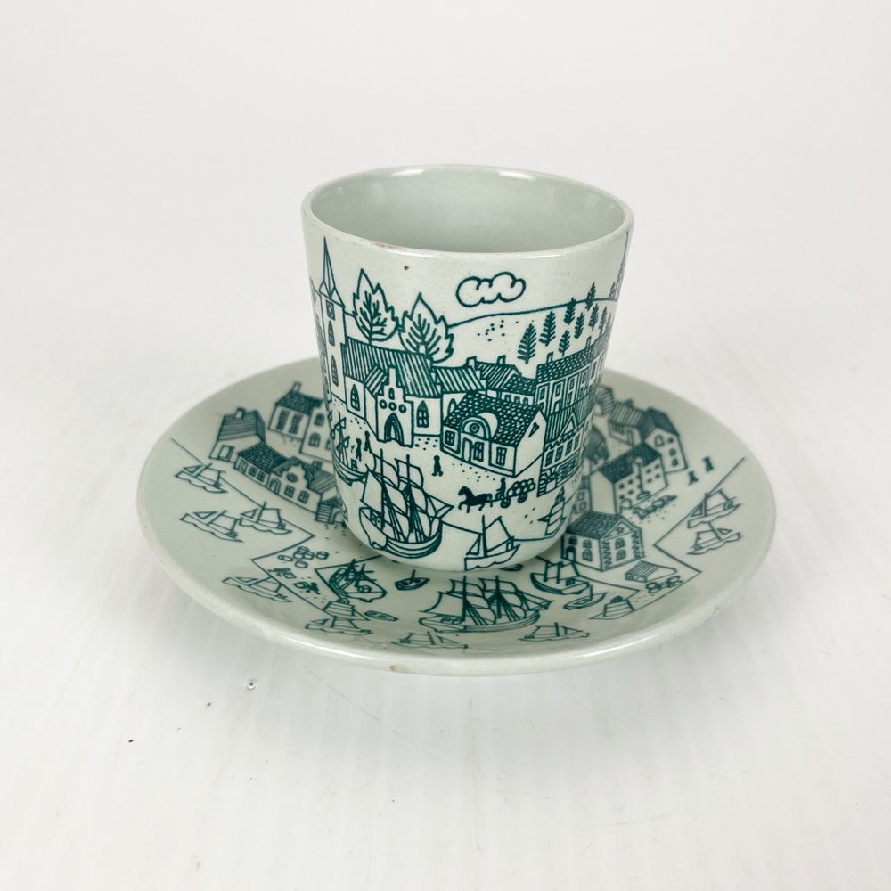 Vintage Nymolle Art Facience Denmark Hoyrup Limited Edition Cup & Saucer
